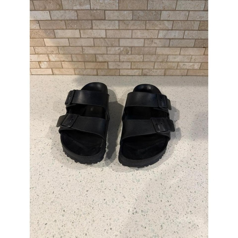 Birkenstock Black Two-Buckle Sandals